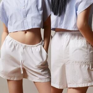 BDG Drawstring Shorts 100% cotton in White Size Medium